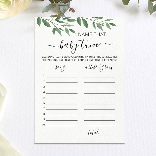Nommez ce jeu de cartes de baby shower pour bébé (Créateur téléchargé)