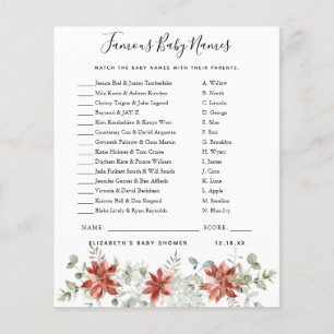 Noms de bébés célèbres Jeu Baby shower