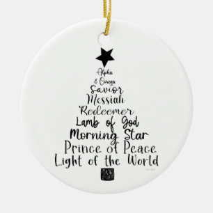 Noms de Jésus/Dieu Ornement de Noël