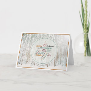 Noms de Jésus Noël Photo Carte de vacances pliée