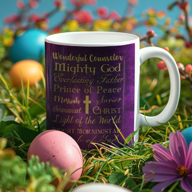Noms de Jésus Purple Mug personnalisé (Créateur téléchargé)