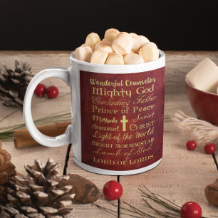 Noms de Jésus Rouge Mug personnalisée