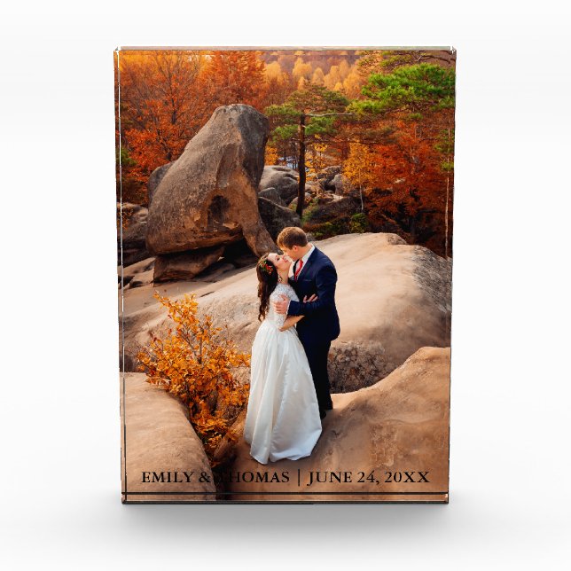 Noms des blocs photo de la mariée et de la mariée  (Devant)