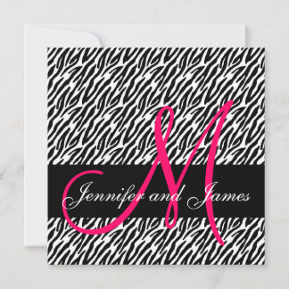 Noms des monogrammes de Faire-part de mariage rose