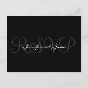 Noms des monogrammes de Mariage de carte postale R