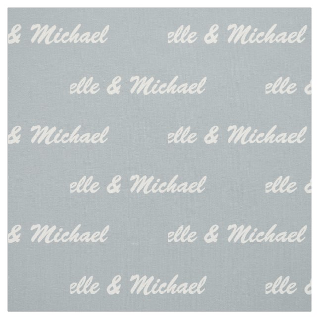 Noms faits sur commande et tissu du couple de (Échantillon)