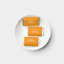 Noms personnalisés moderne orange minimaliste