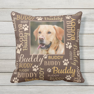 Noms photo personnalisés   Oreiller à lancer de 