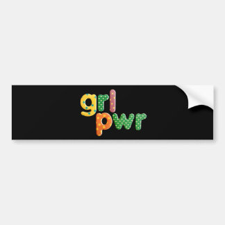 Non: 158 sticker pour pare-chocs GRL PWR de TFDG