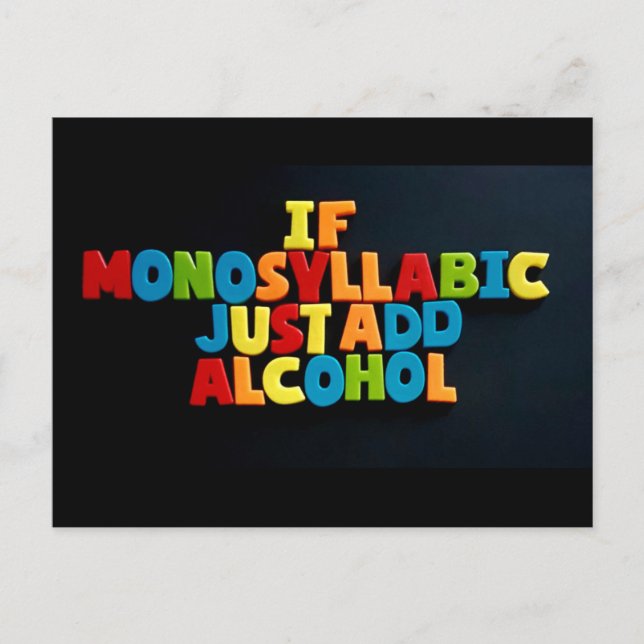 Non: 96. SI MONOSYLLABIC... carte postale de TFDG (Devant)