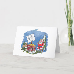 Non à la carte de voeux Père Noël