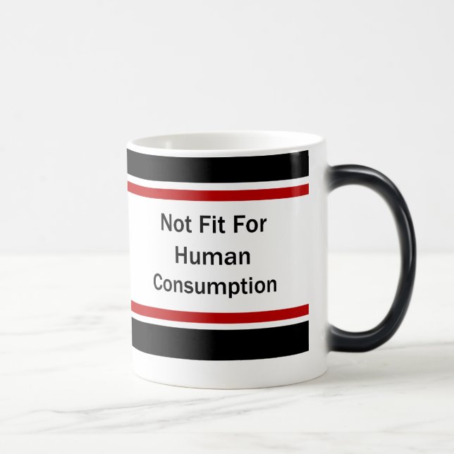 Non adapté pour la tasse humaine de consommation (Droite)