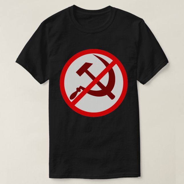 NON AU T-shirt anti-communisme (Design devant)