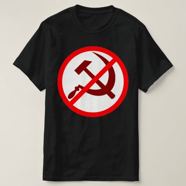 NON AU T-shirt anti-communisme (Design devant)