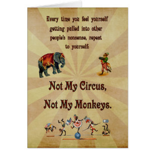 Non mes singes, non mon cirque