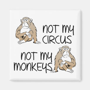 Non mon cirque ou aimant drôle de réfrigérateur