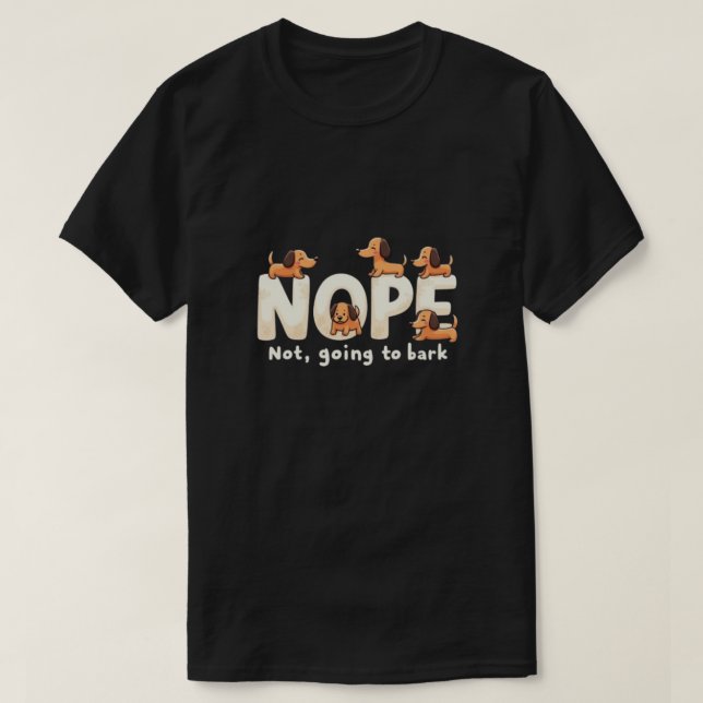 Non, pas aller à l'écorce : Sassy Dog T-Shirt Desi (Design devant)