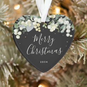 Non-Photo personnalisé Noël en forme de cœur de Sn