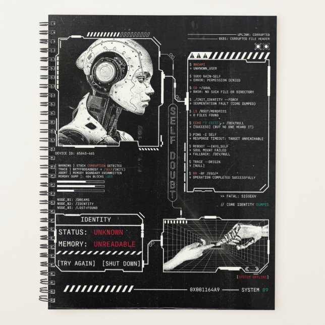 Non reconnu - Techno-Brutalist Streetwear Design (Devant)