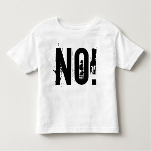 NON! T-shirt en jersey fin pour nourrissons