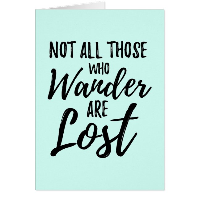 Non tout ceux que Wander sont perdu (Devant)