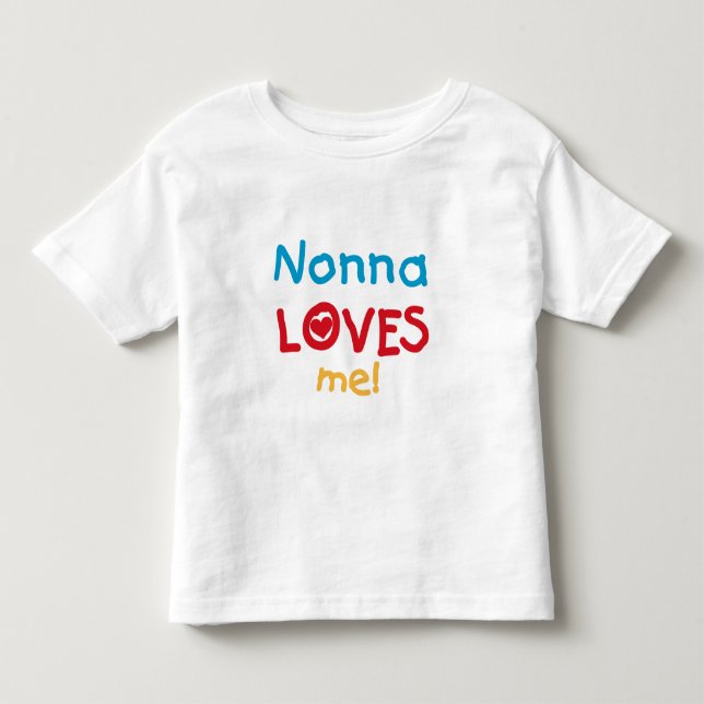 Nonna m'aime T-shirts et cadeaux (Devant)
