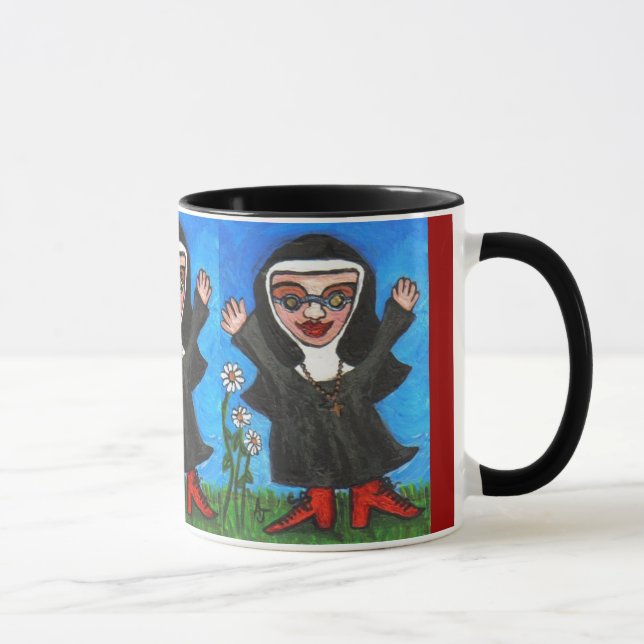Nonne géniale heureuse de Preachin - tasse (Droite)