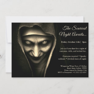 Nonne hantée Invitation à une soirée costumée Ha