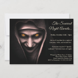 Nonne hantée Invitation à une soirée costumée Ha