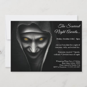 Nonne hantée   Invitation du Costume d'Halloween