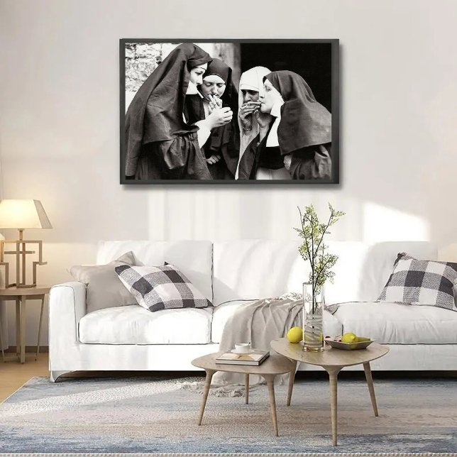 Nonnes fument Photographie vintage (Créateur téléchargé)