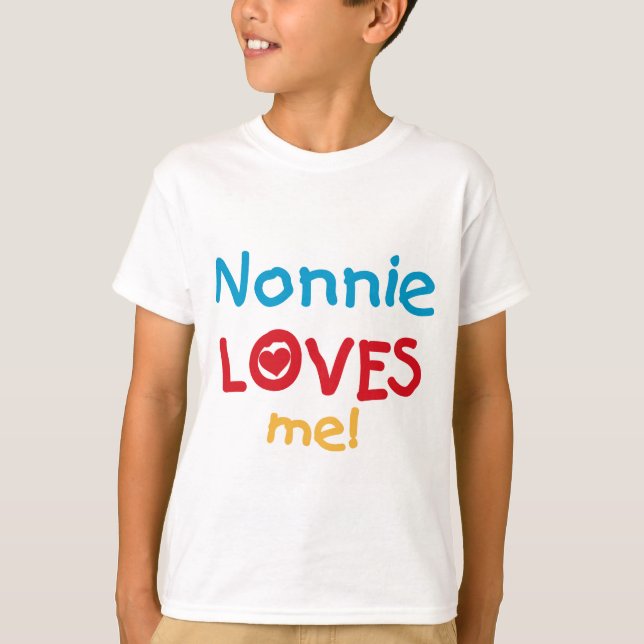 Nonnie aime moi t-shirts et cadeaux (Devant)