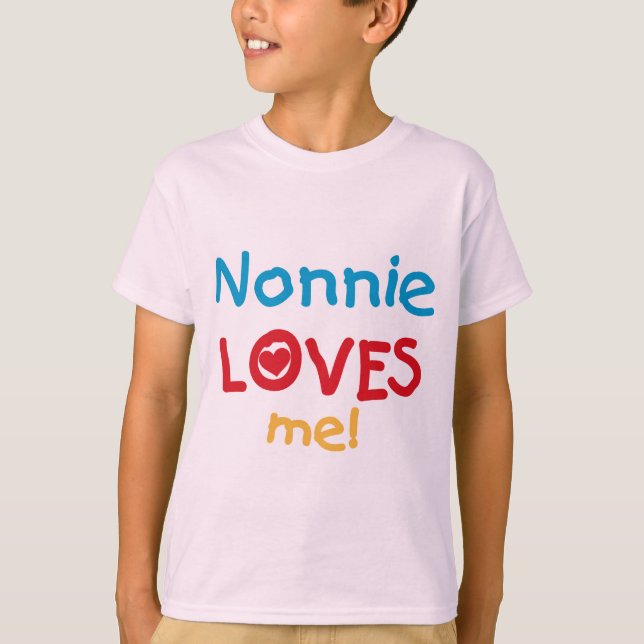 Nonnie aime moi t-shirts et cadeaux (Devant)