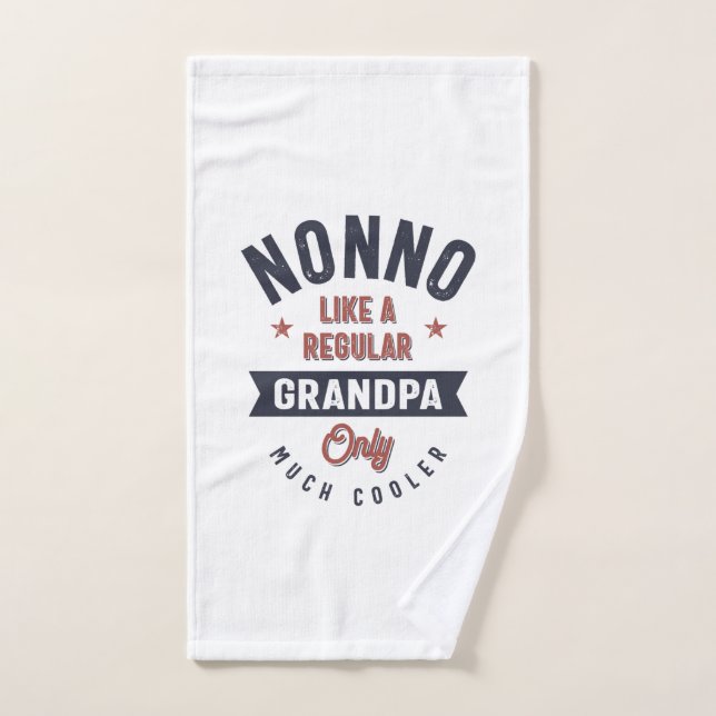 Nonno comme un grand-père régulier seulement beauc (Serviette à main)