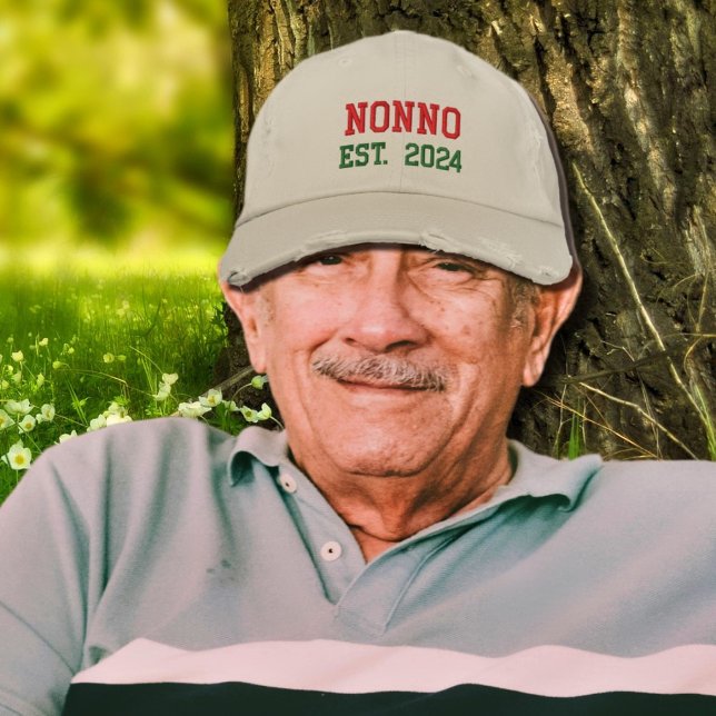 Nonno - est.2026 Casquette de baseball brodé (Créateur téléchargé)
