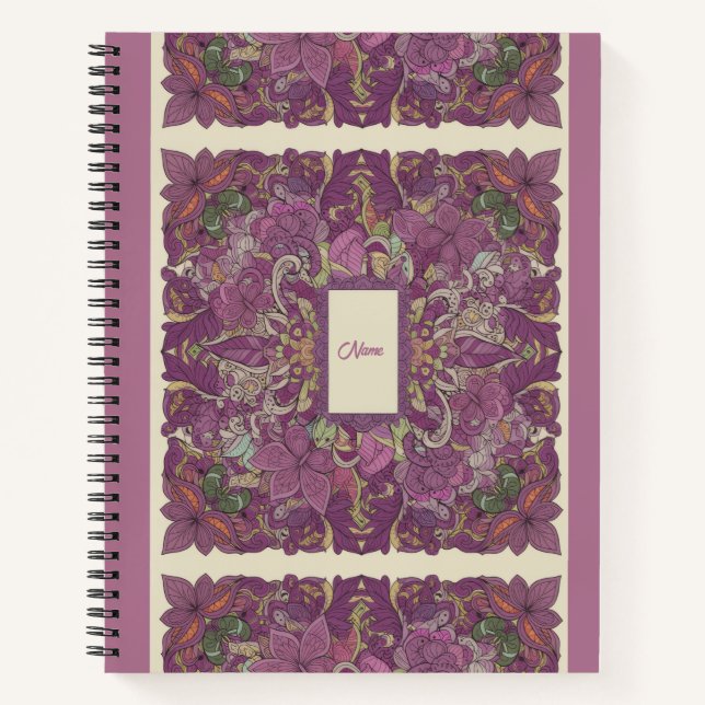 Nooracle Plum Intricate Growth Journal (Devant)
