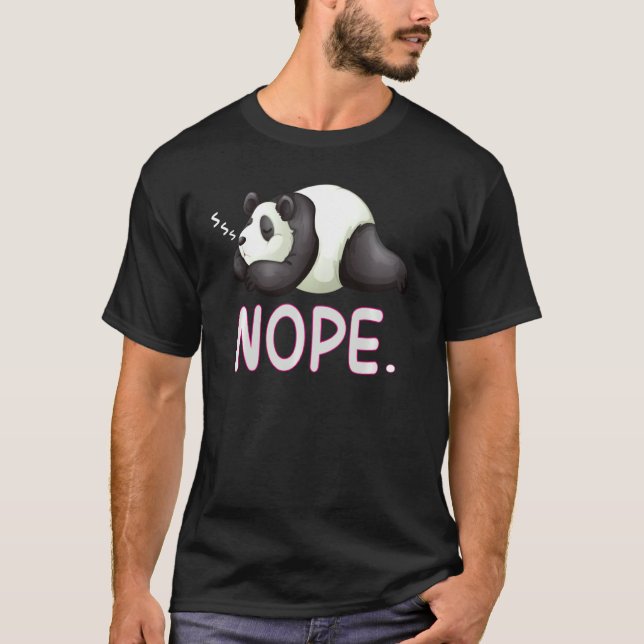 Nope Lazy Panda Note Aujourd'hui Pullover (Devant)