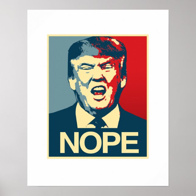 NOPE - Poster anti-Trump - Anti-Trump - (Devant)