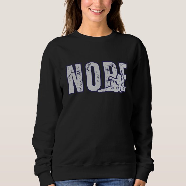 NOPE Sweatshirt – Minimal Funny Mood Pullover (Devant)
