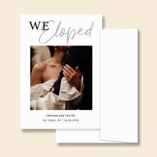 NORA | Carte d'annonce de mariage avec photo