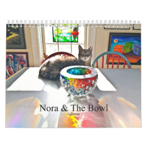Nora Le Calendrier du Piano Cat "Nora & the Bowl"
