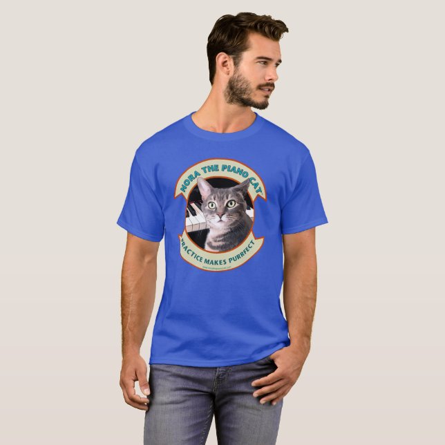 Nora The Piano Cat - T-Shirt (Devant entier)