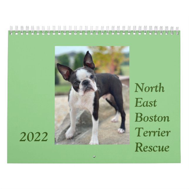 Nord-est de Boston Terrier Secourt 2022 Calendrier (Protection)