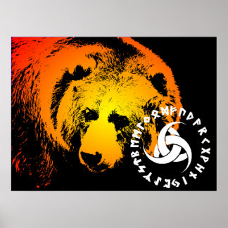 Nordic Bear Poster