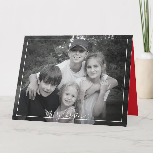 Nordic Snowflake Carte photo de Noël 1 Photo (Devant)