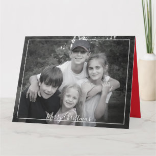 Nordic Snowflake Carte photo de Noël 1 Photo