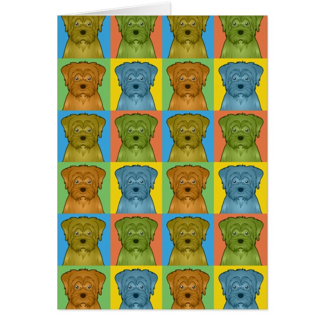Norfolk Terrier Dog Dessin-Art pop (Devant)