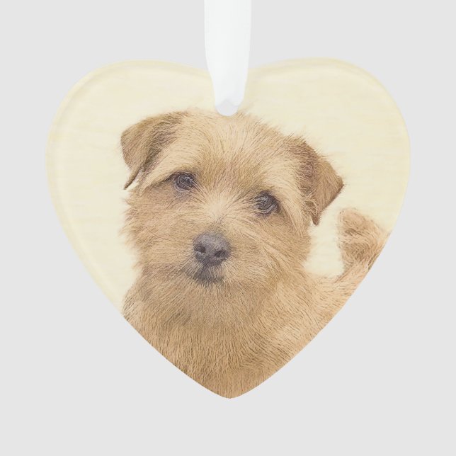 Norfolk Terrier Peinture - Art Chien original (devant)