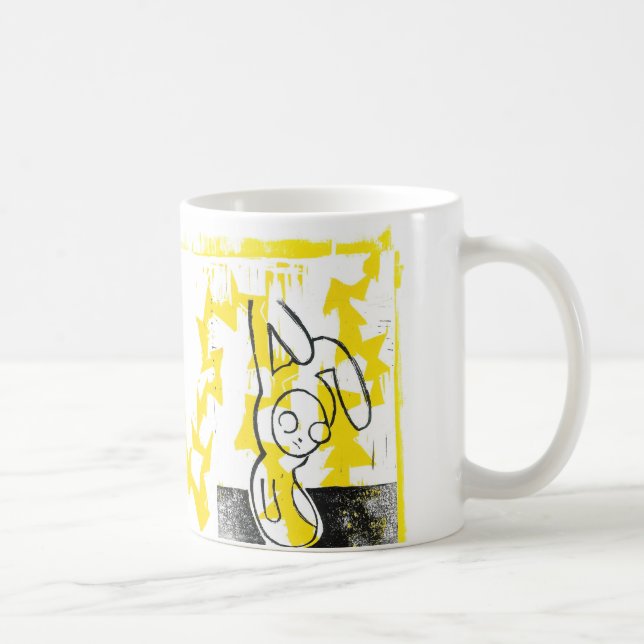 Normand la tasse de café de lapin (jaune) (Droite)