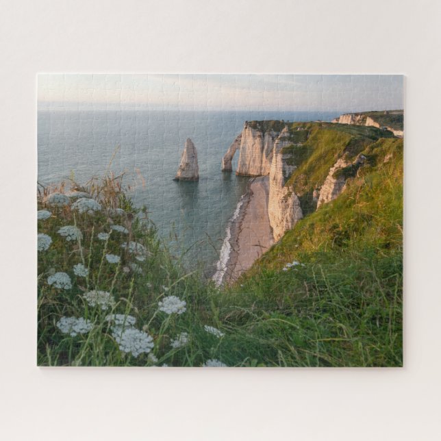 Normandy Cliffs challenging jigsaw puzzle (Horizontal)